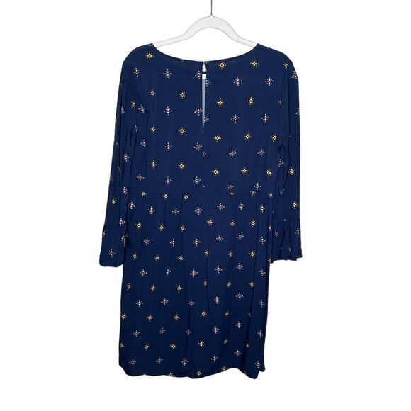 Old Navy Womens Medium Long Bell Sleeve Woven Shift Navy Georgetown Dress - Picture 8 of 9